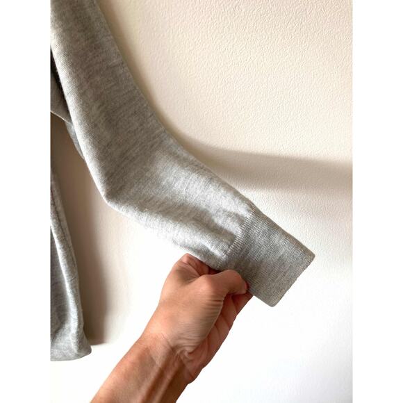 J. Crew Merino Wool Exclamation Point Sweater Gray Size Small - Picture 5 of 6